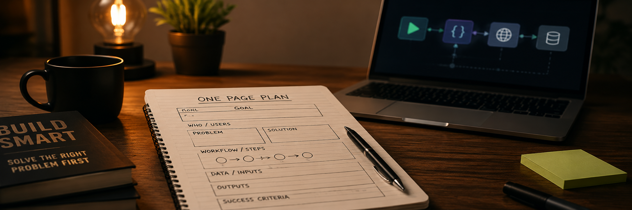 Write This One Page Before You Touch a Single Tool